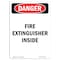 Signmission OSHA, Fire Extinguisher Inside, 10in X 7in Rigid Plastic, 7" W, 10" L, Portrait, OS-DS-P-710-V-2380 OS-DS-P-710-V-2380 - alternate 1